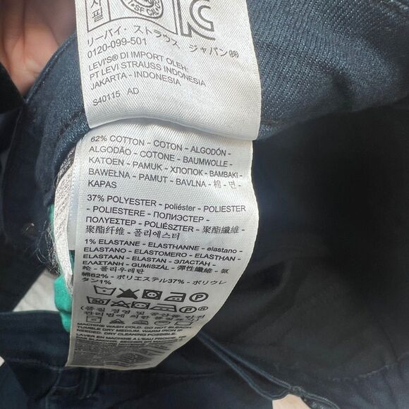 Levis 511 Jeans Mens 38x30 Slim Fit Medium Wash Stretch Casual Classic - Picture 6 of 7